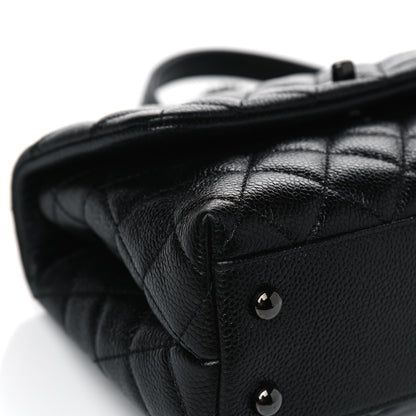 Chanel Caviar Quilted Mini Coco Handle Flap So Black 5 of 8