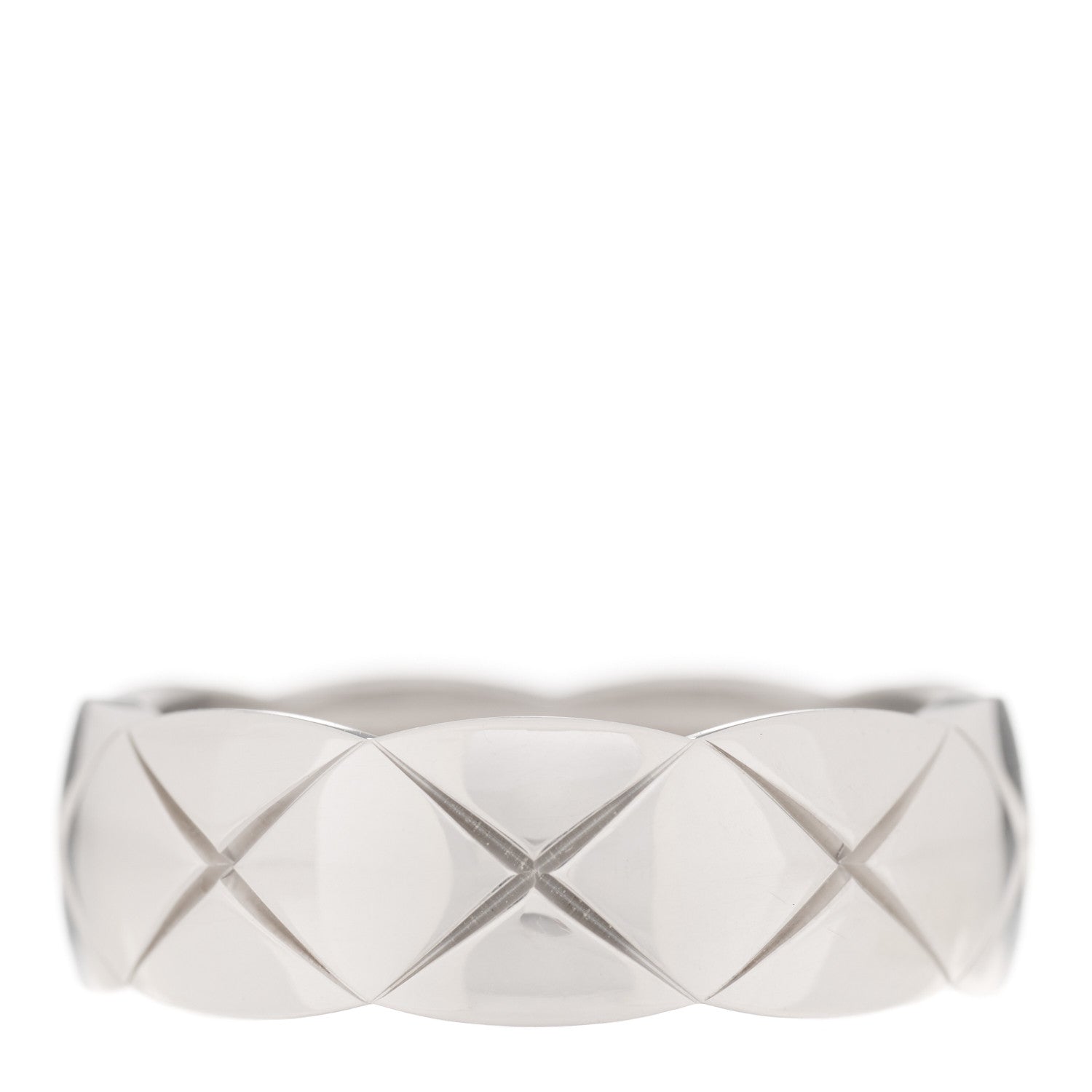 Chanel 18K White Gold Small Coco Crush Ring 56 7.75 3 of 4