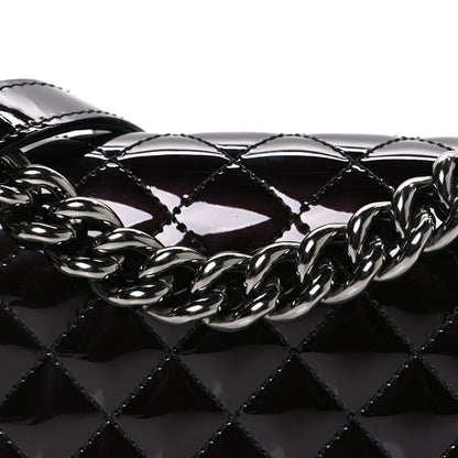 Chanel Patent Calfskin Quilted Small Boy Flap Burgundy 8 of 11