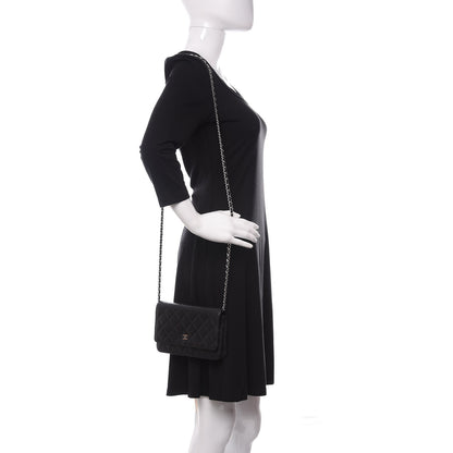 Chanel Caviar Quilted Wallet On Chain WOC Black 2 of 11