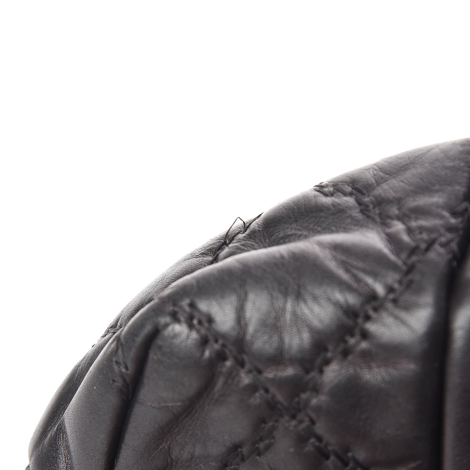 Chanel Calfskin Double Stitch Large Hamptons Shopping Tote Black 16 of 22