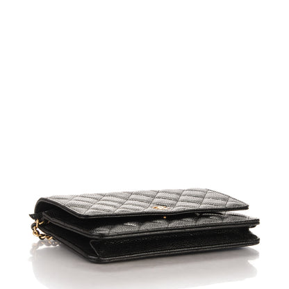 Chanel Caviar Quilted Wallet On Chain WOC Black 4 of 8