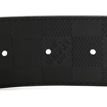 Louis Vuitton Damier Graphite Damier Infini 40mm LV Initiales Reversible Belt 110 44 Black 3 of 6