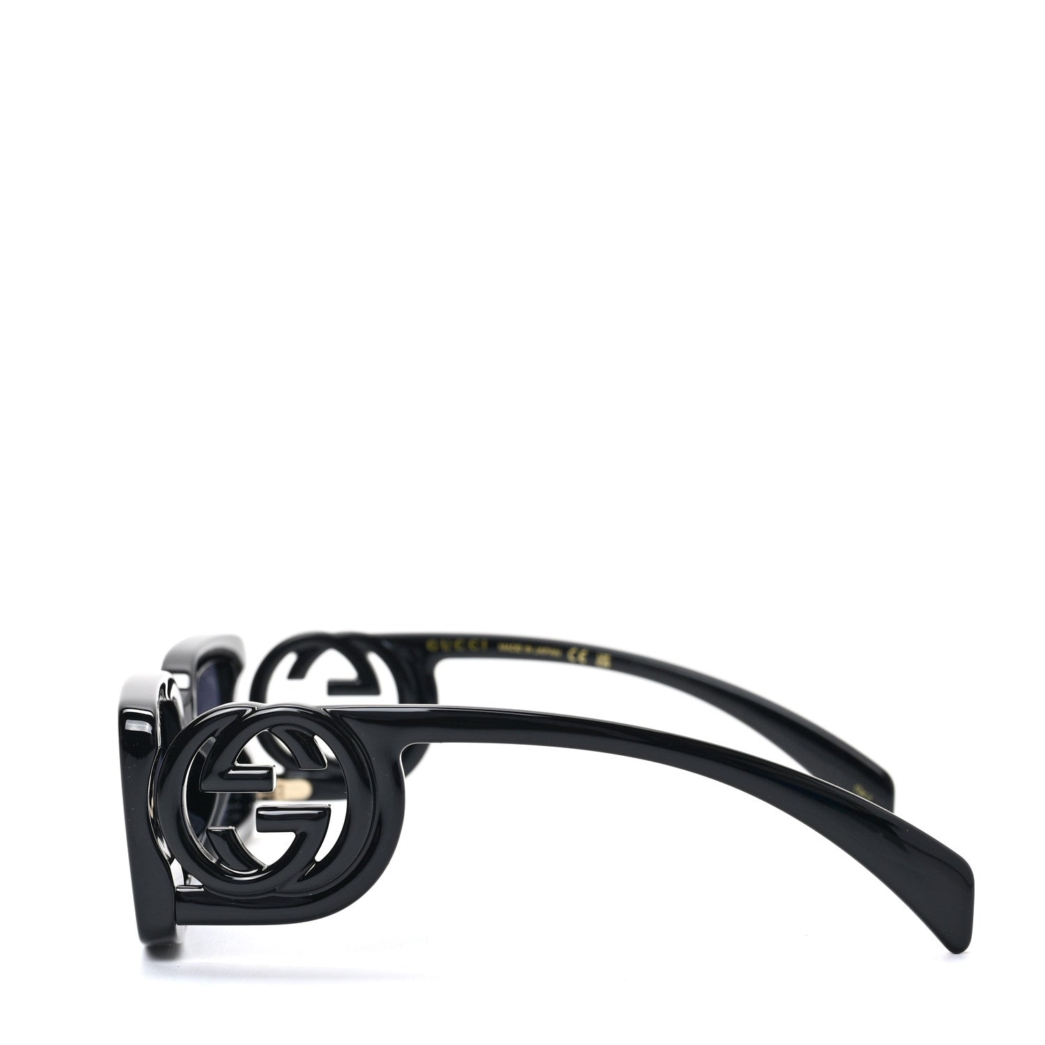 Gucci Acetate Chaise Rectangle Frame Sunglasses GG1325S Black 3 of 7