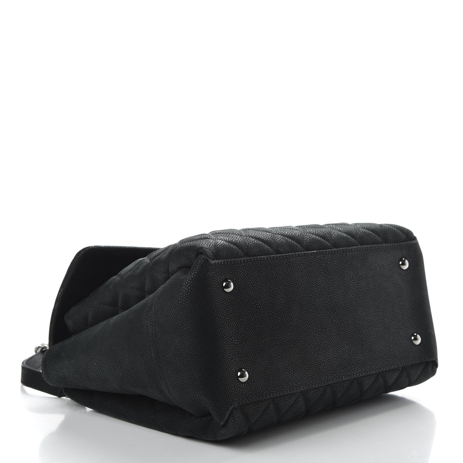 Chanel Iridescent Caviar Medium Lady Pearly Flap Black 4 of 10