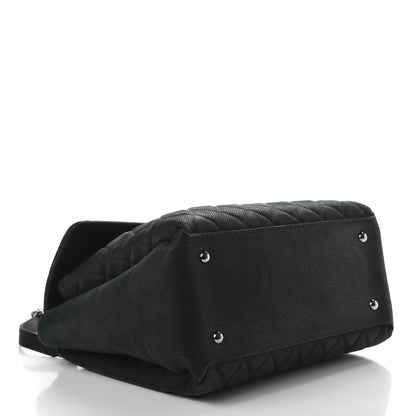 Chanel Iridescent Caviar Medium Lady Pearly Flap Black 4 of 10