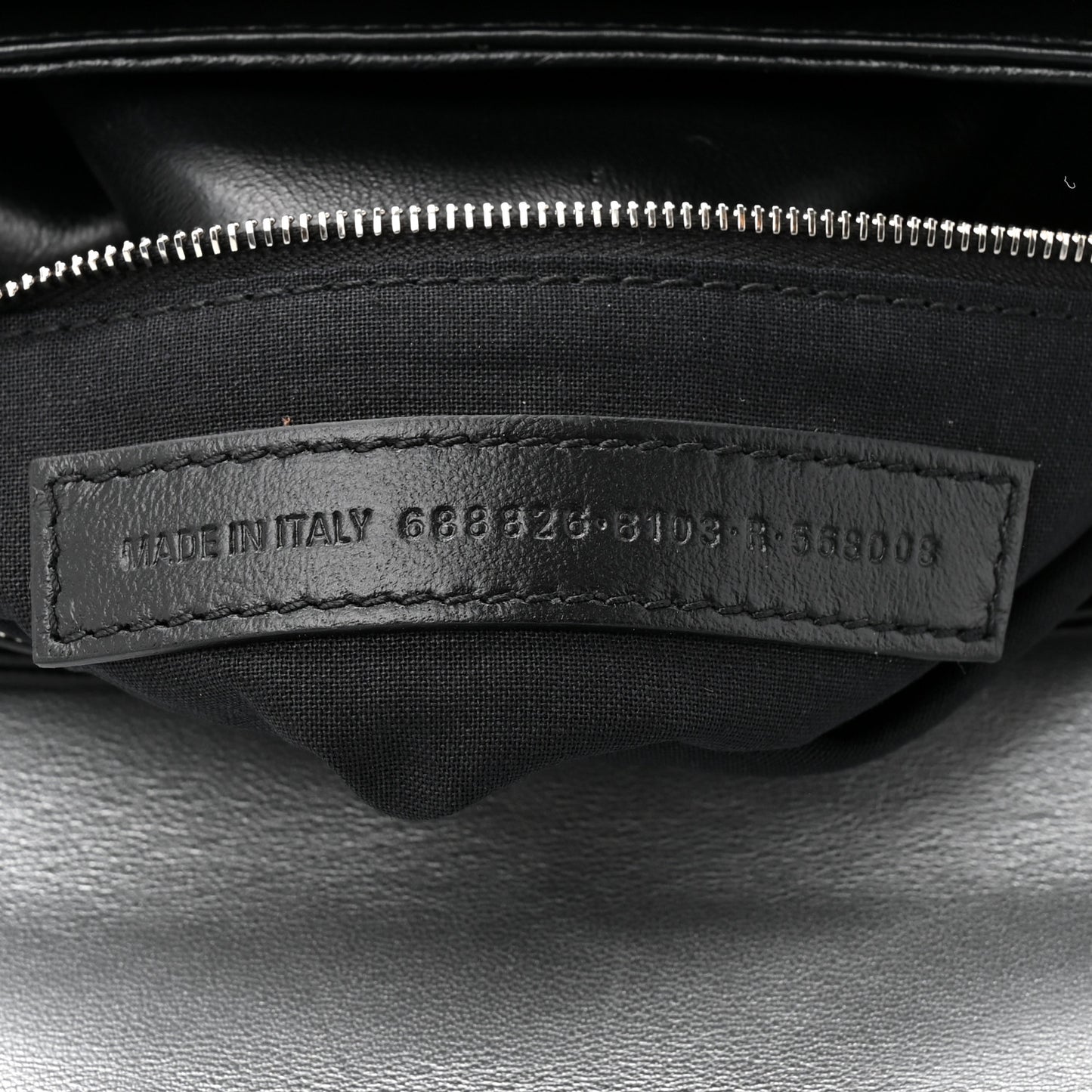 Nappa Allover License BB Monogram Embossed Medium Triplet Bag Silver