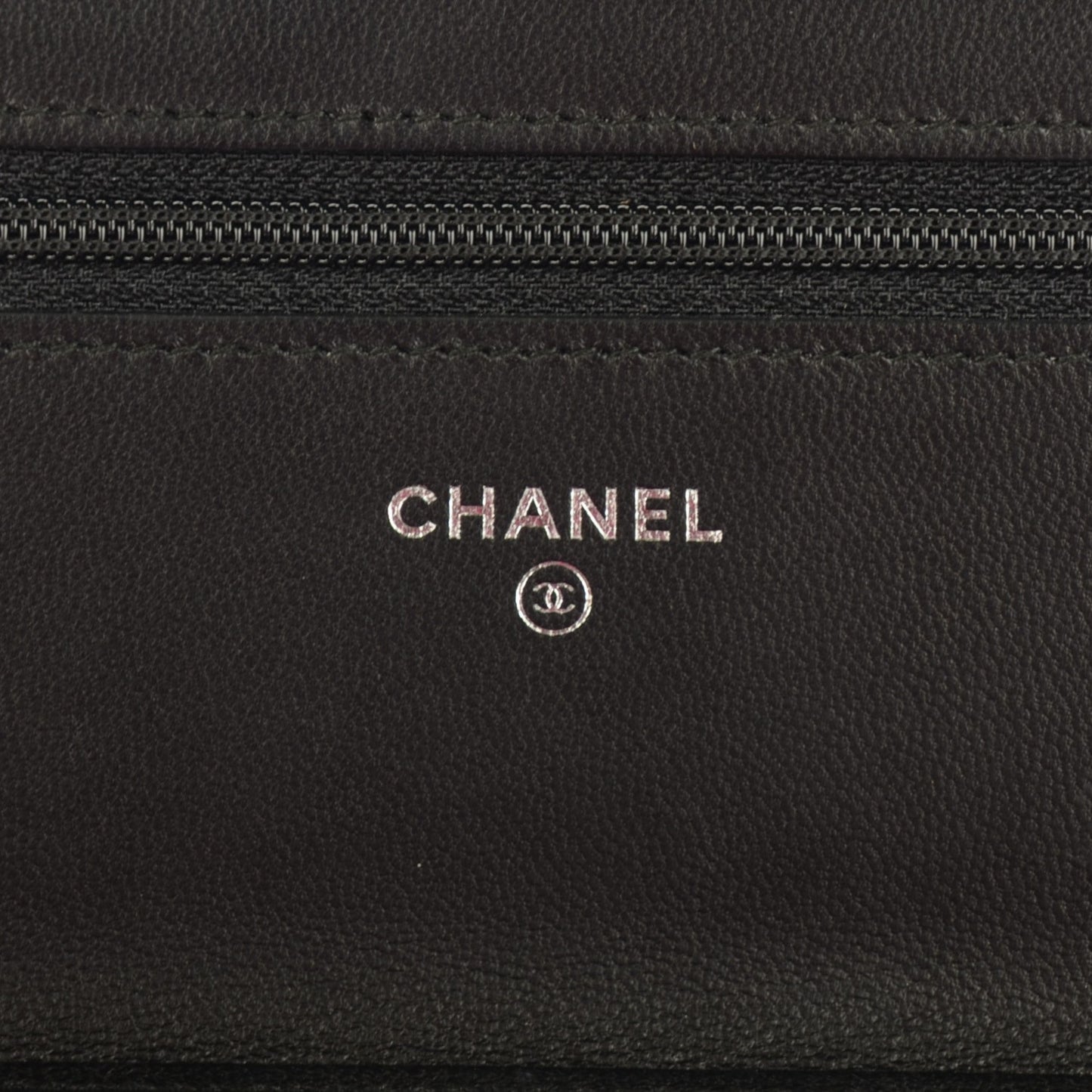 Lambskin Quilted Boy Wallet On Chain WOC Black