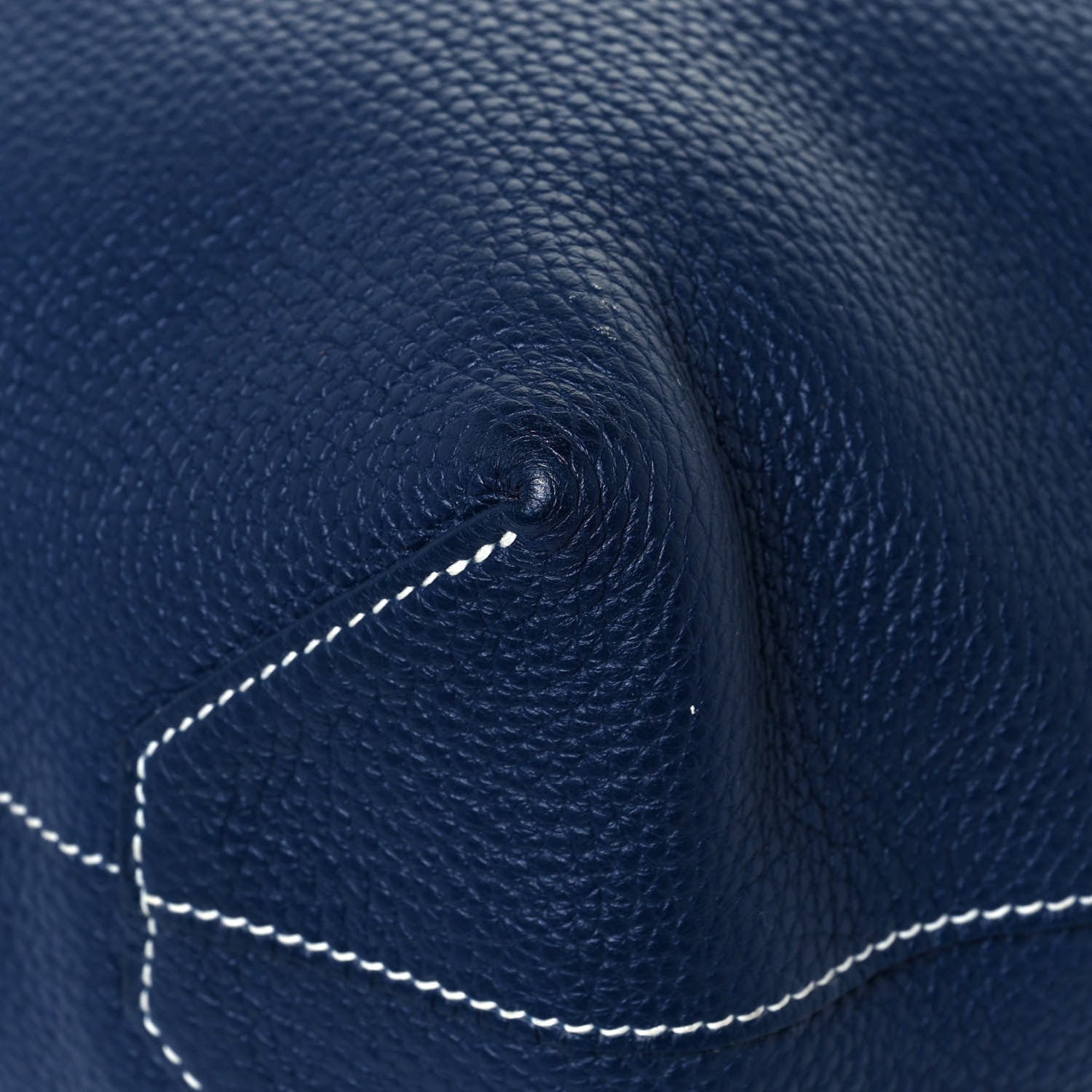 Hermes Taurillon Clemence Double Sens 36 Reversible Tote Bleu Sapphire Izmir 11 of 22