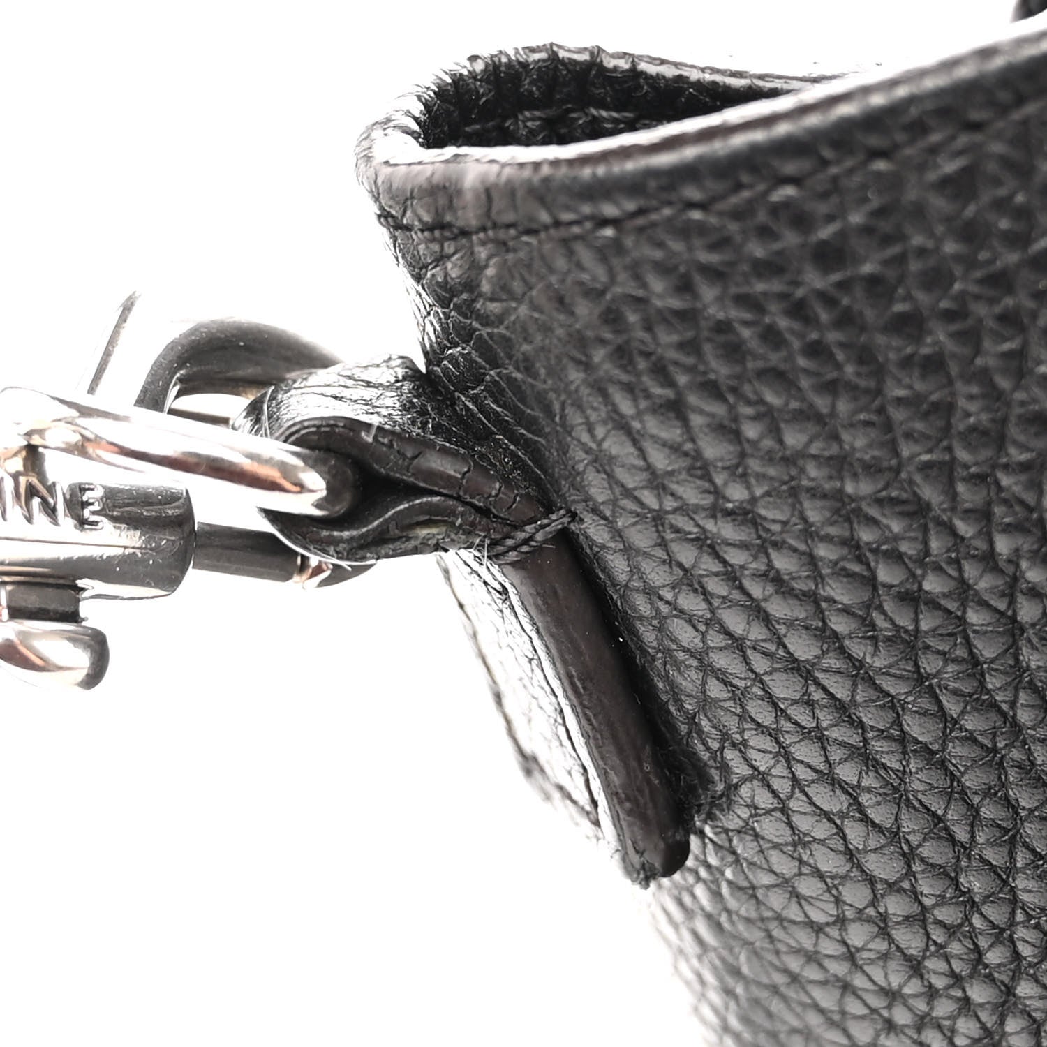 Celine Drummed Calfskin Nano Luggage Black 12 of 16