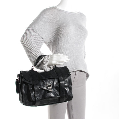 Proenza Schouler Lambskin Medium PS1 Satchel Black 10 of 25