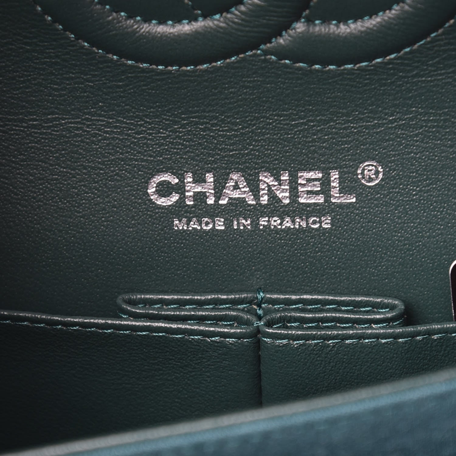Chanel Jersey Quilted Medium Double Flap Green 6 of 10