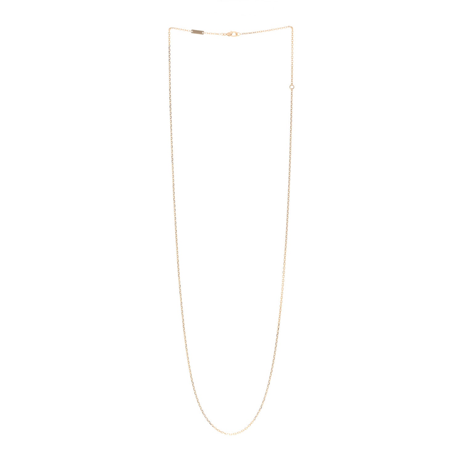 Van Cleef & Arpels 18K Yellow Gold Trace Chain Necklace 70cm 3 of 5