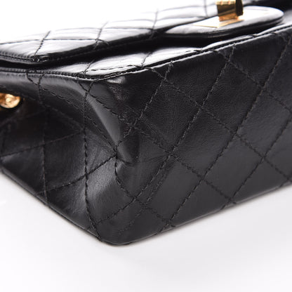 Chanel Aged Calfskin Quilted 2.55 Reissue Mini Flap Black 5 of 9