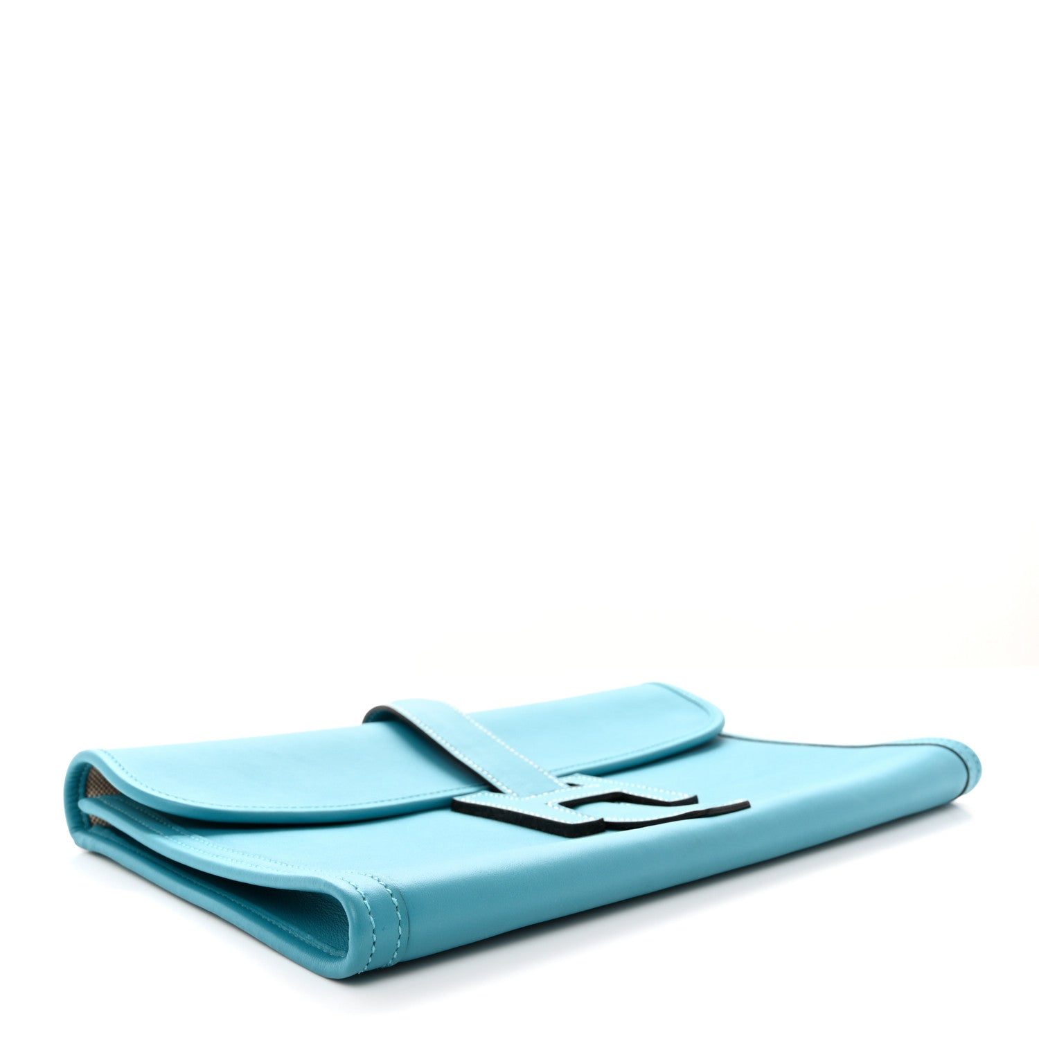 Hermes Swift Jige PM Clutch Blue Jean 4 of 10