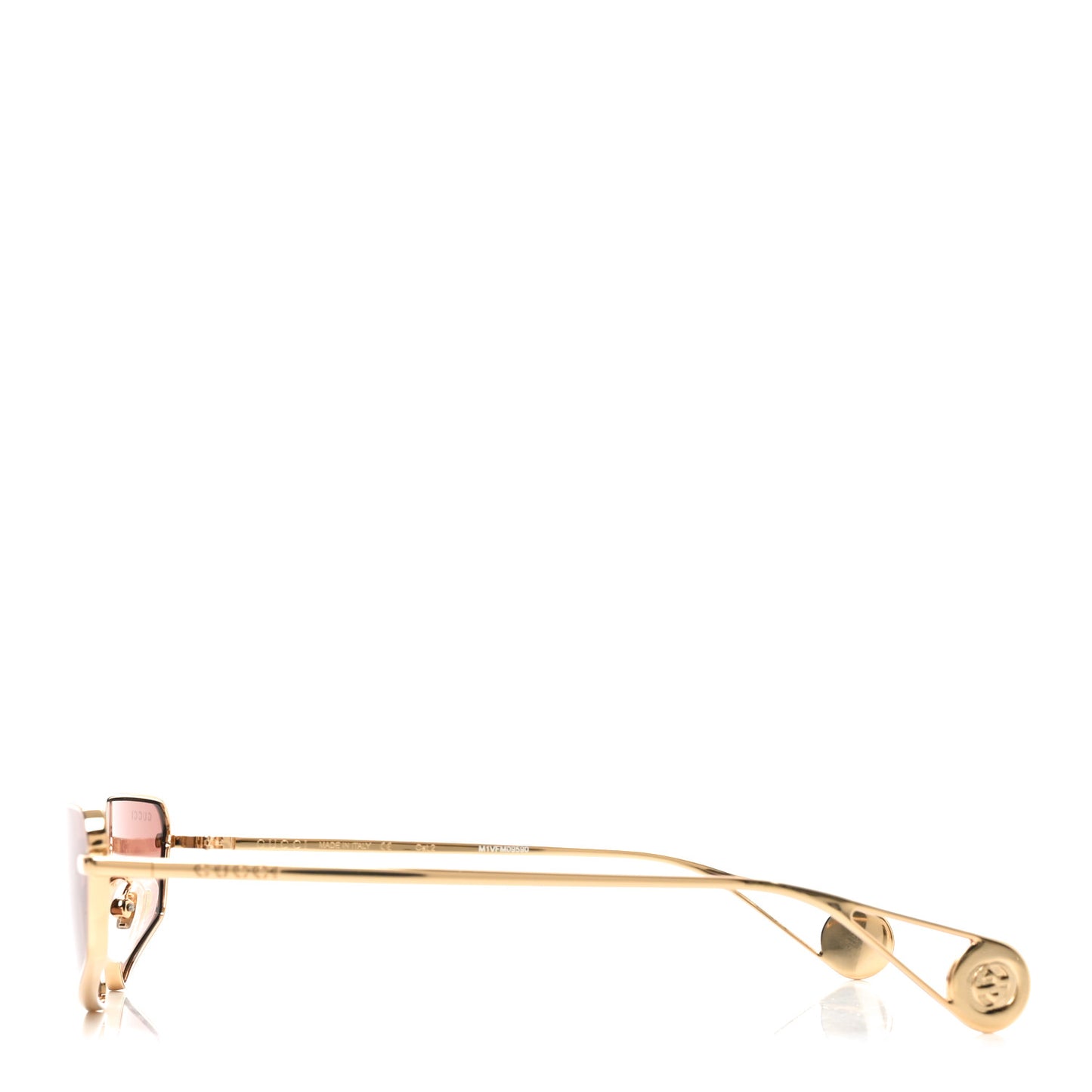 Metal Cat Eye Sunglasses GG0537S Gold Red