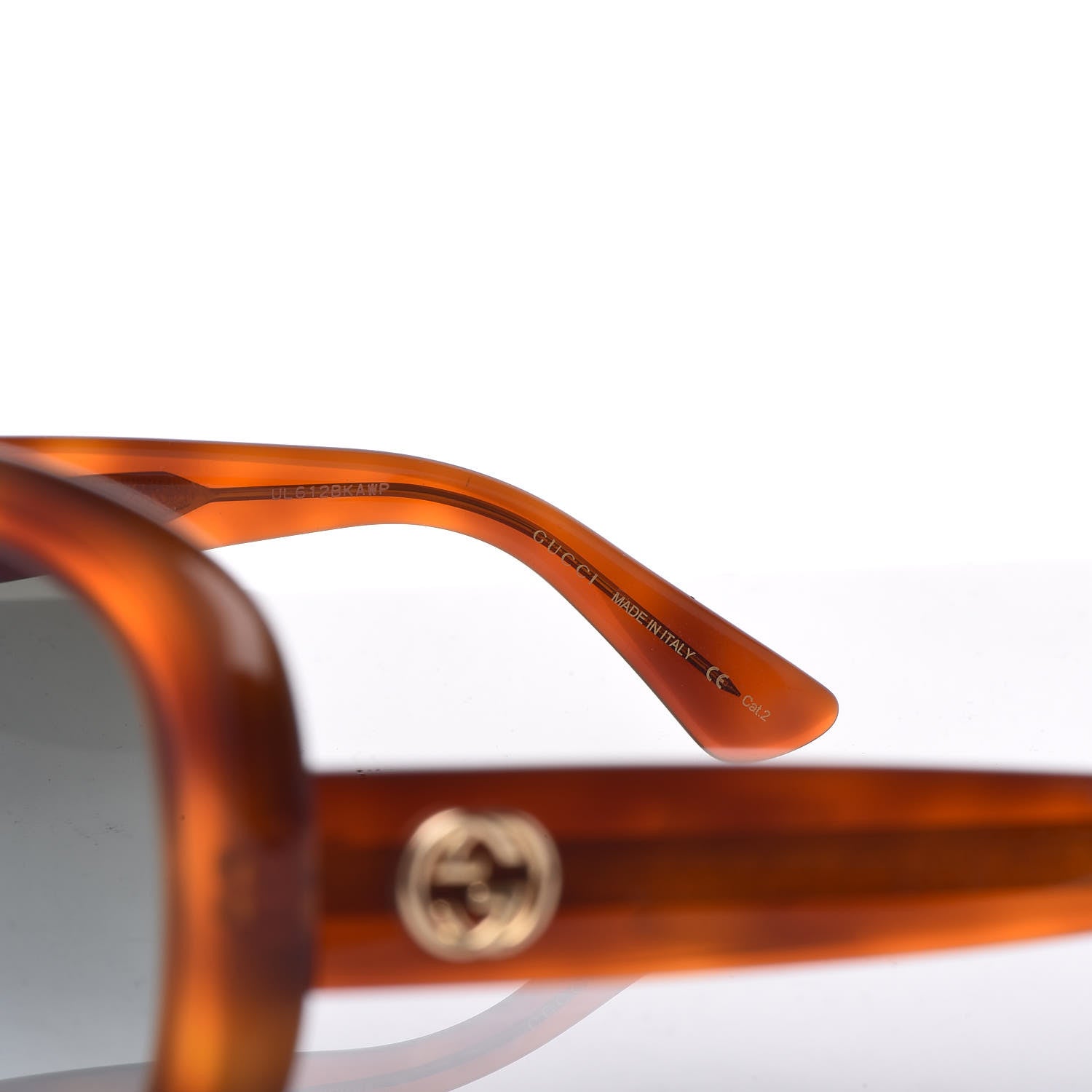Gucci Round Sunglasses GG0140SA Avana Green 5 of 7