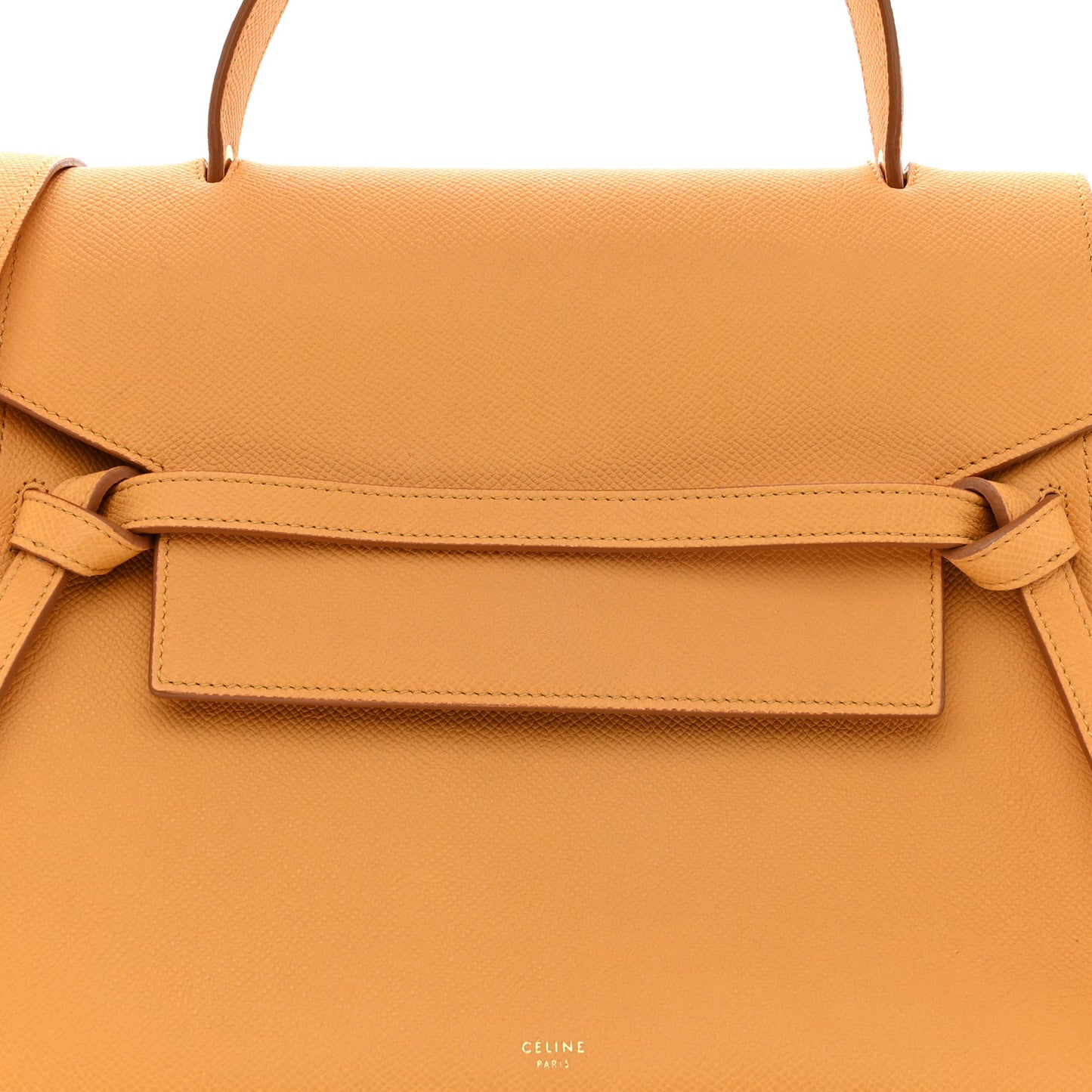 Grained Calfskin Mini Belt Bag Amber
