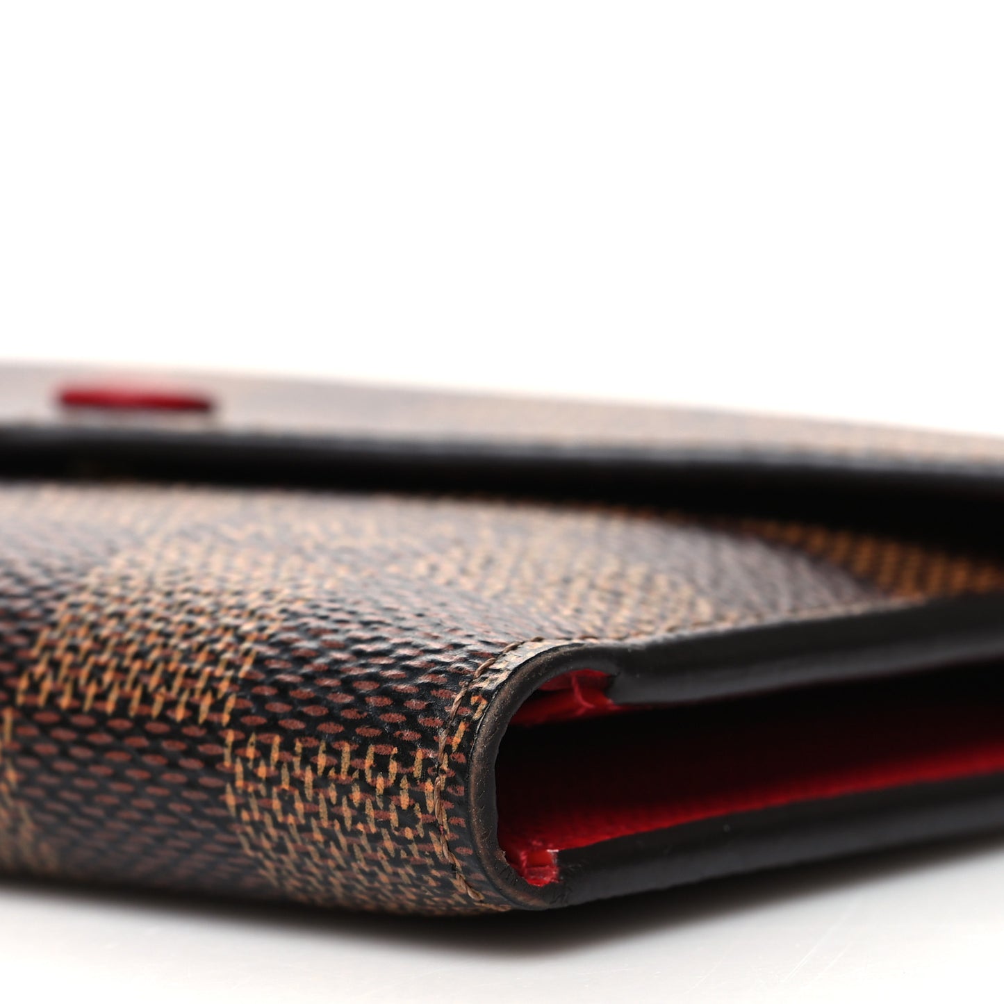 Damier Ebene Victorine Wallet Red