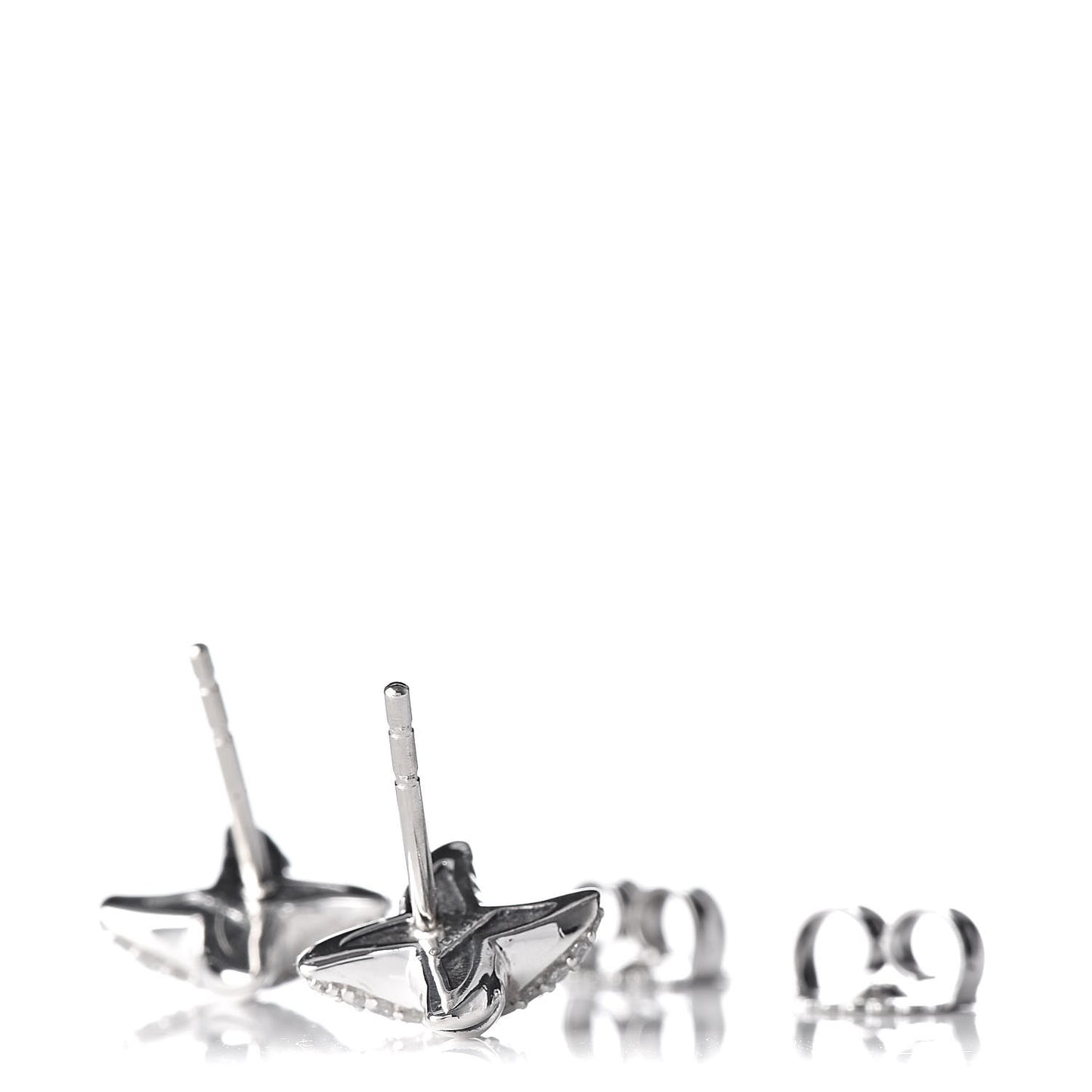 Sterling Silver Diamond 8mm X Earrings