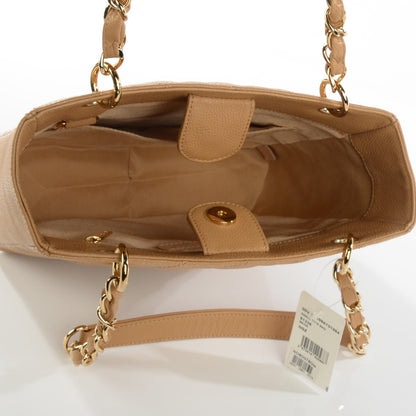 Chanel Caviar Quilted Petit Shopping Tote PST Beige 10 of 14