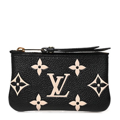 Louis Vuitton Empreinte Monogram Giant Key Pouch Black Beige 1 of 7