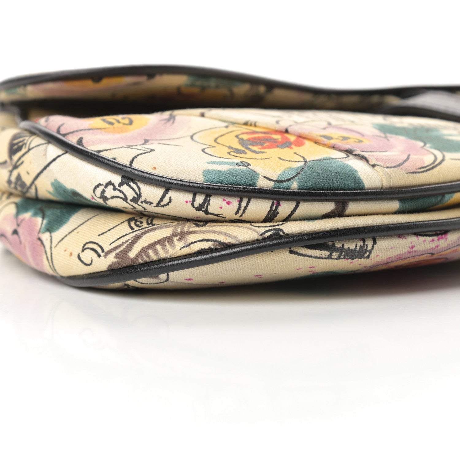 Christian Dior Canvas Paris 50s Saddle Bag Multicolor 9 of 11