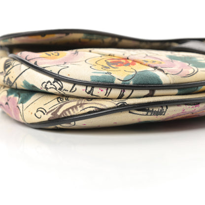 Christian Dior Canvas Paris 50s Saddle Bag Multicolor 9 of 11