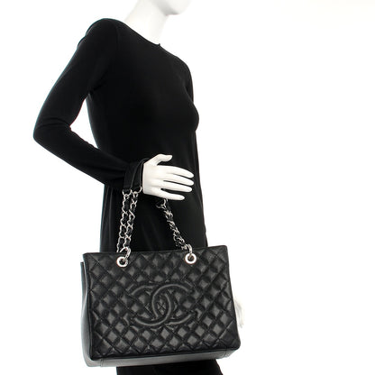 Chanel Caviar Quilted Grand Shopping Tote GST Black 2 of 8