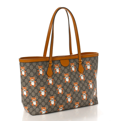 Gucci X KAI GG Supreme Monogram Medium Ophidia Shopping Tote Beige Vintage Sun Oil 2 of 8