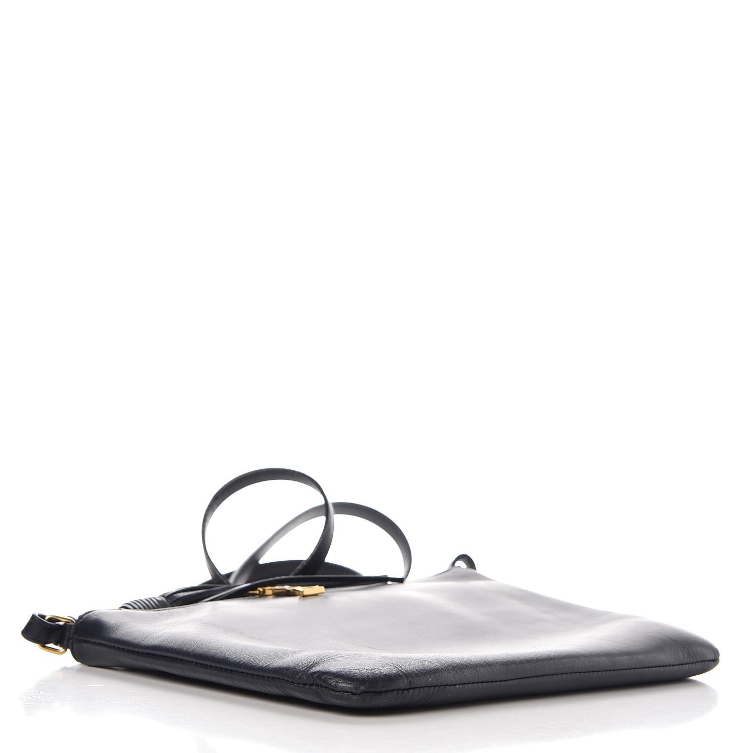 Saint Laurent Calfskin Teen Monogram Crossbody Bag Deep Marine 4 of 8
