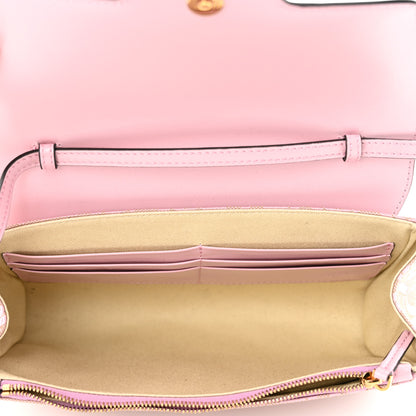 Versace Calfskin Canvas Allover La Medusa Crossbody Bag Pink 5 of 9
