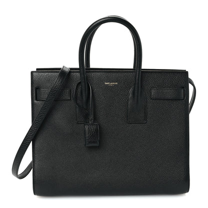 Saint Laurent Grained Calfskin Small Sac De Jour Black 1 of 9