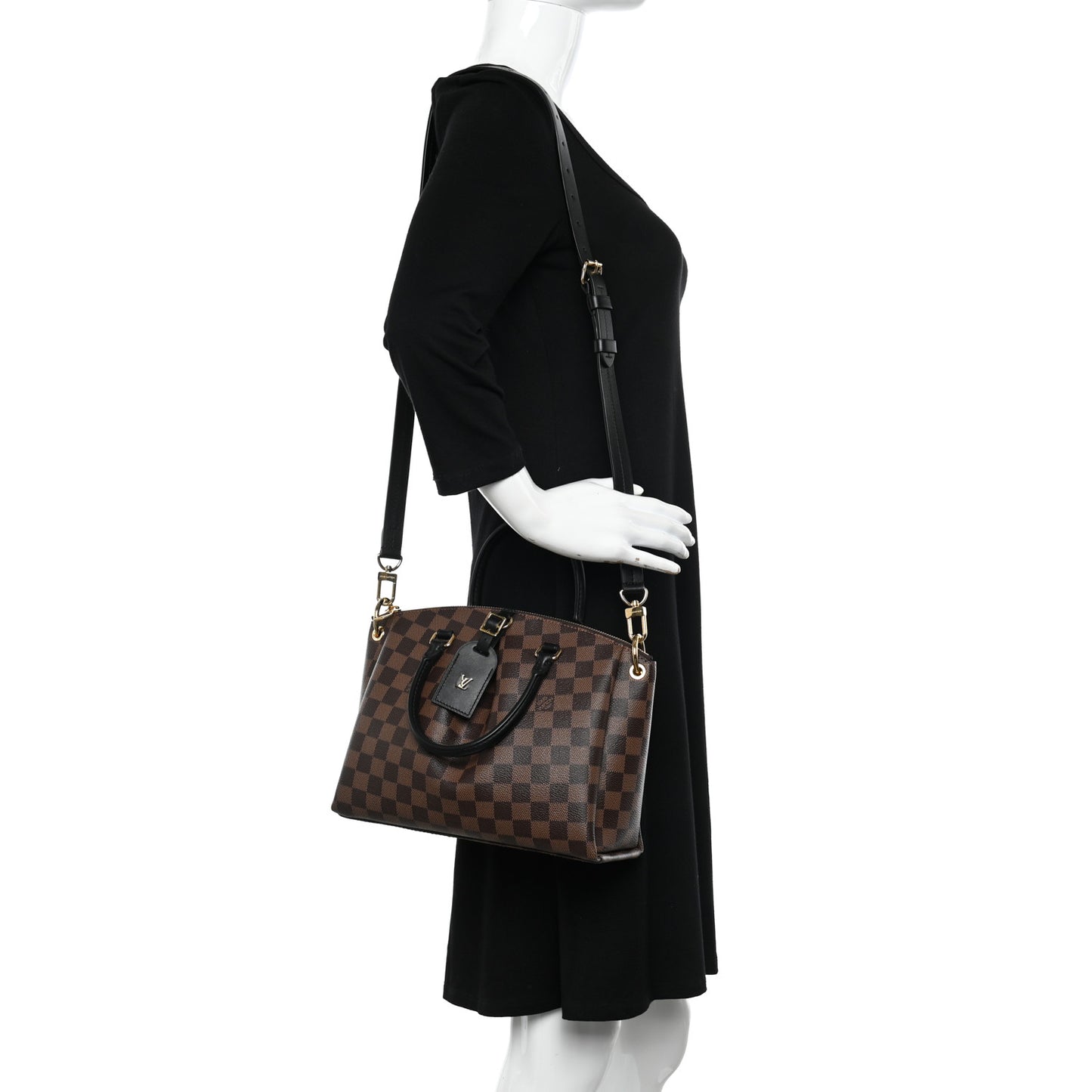 Damier Ebene Odeon Tote PM Black