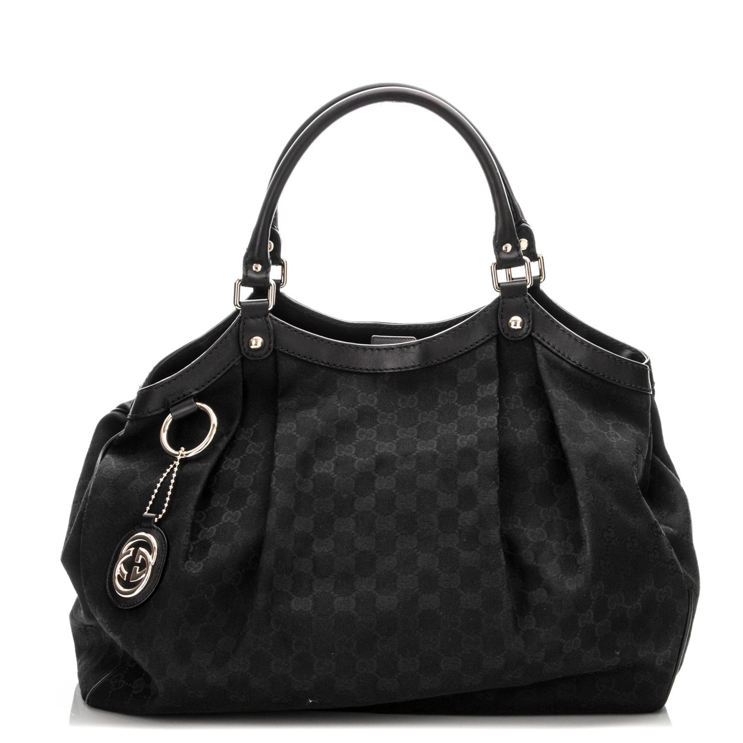 Gucci Monogram Large Sukey Tote Black 1 of 7
