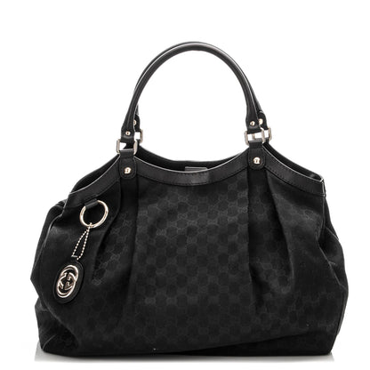 Gucci Monogram Large Sukey Tote Black 1 of 7