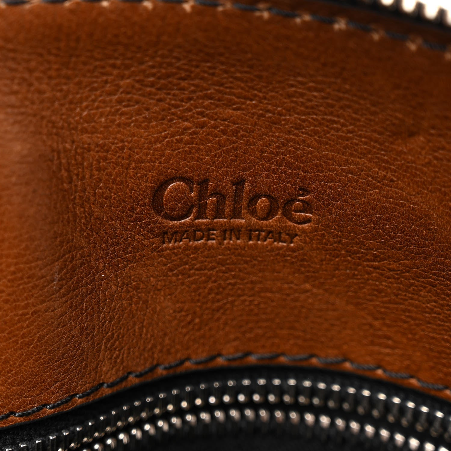 Chloe Calfskin Edith Satchel Ecureil Brown 6 of 9