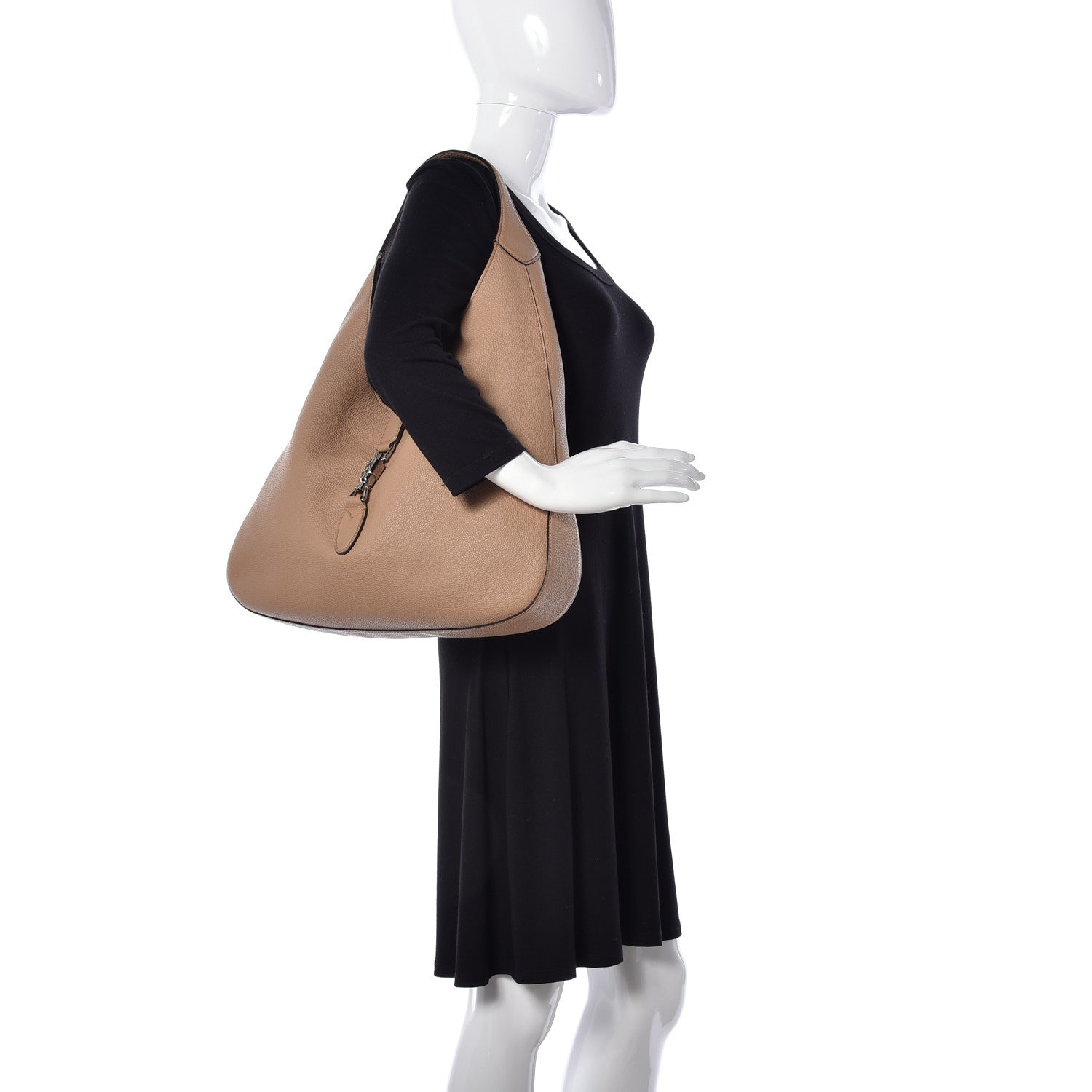 Gucci Soft Grained Calfskin Large Jackie Hobo Classic Camel 2 of 11