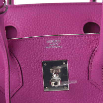 Hermes Taurillon Clemence Birkin 30 Magnolia 8 of 11