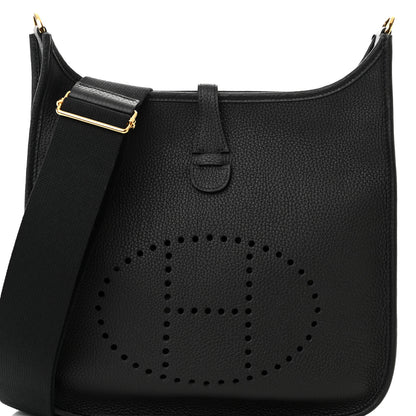 Hermes Taurillon Clemence Evelyne III PM Black 8 of 12
