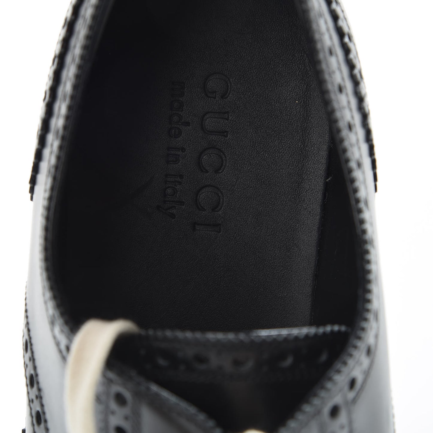 Calfskin Bee Embroidered Mens Queercore Brogue Derby Shoes 9.5 Black