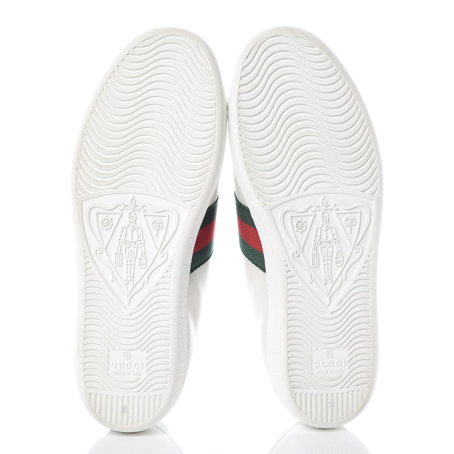 Calfskin Ayers Web Heart Embroidered Ace Sneakers 36 White