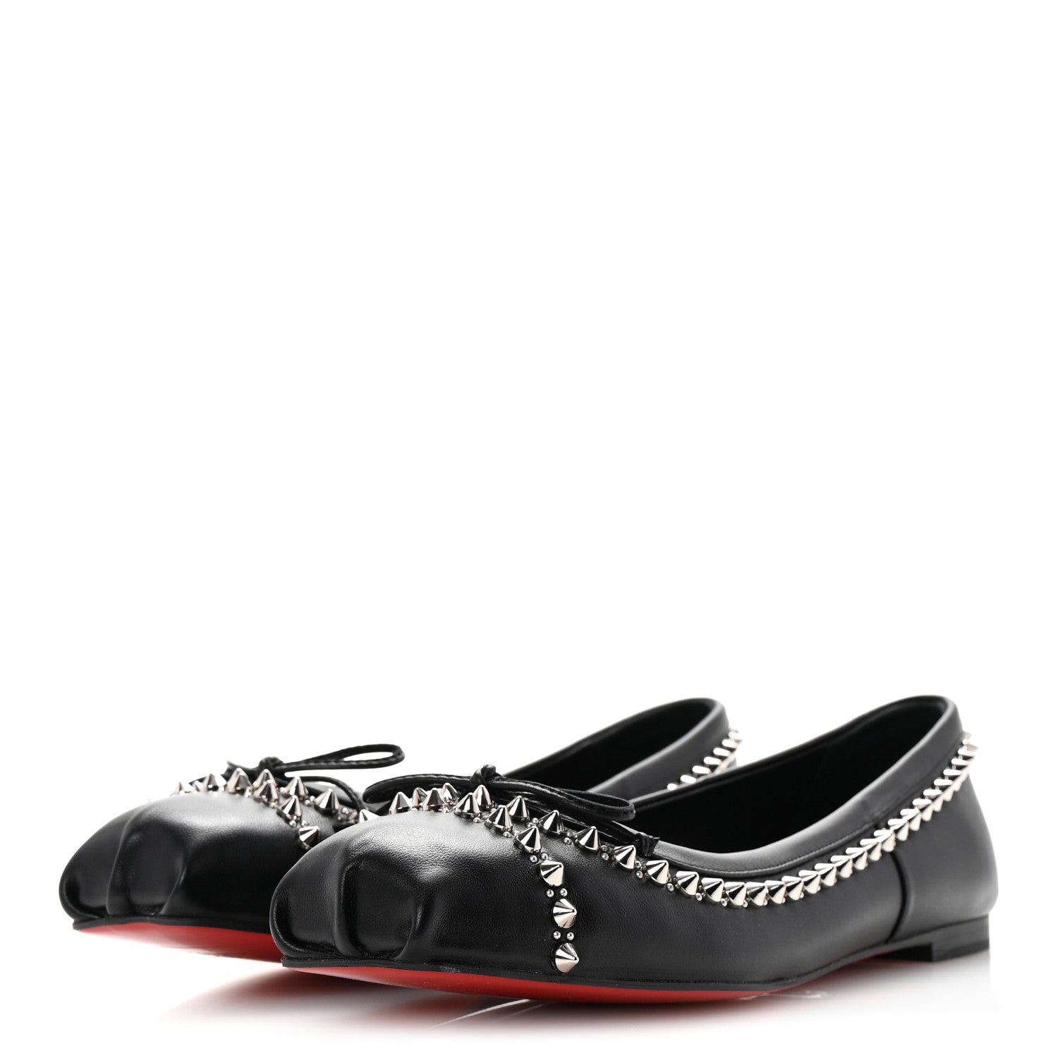Christian Louboutin Nappa Studded Mamadrague Flats 39.5 Black 4 of 9