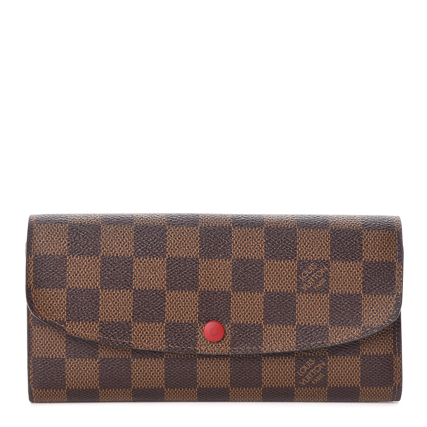Damier Ebene Emilie Wallet Red