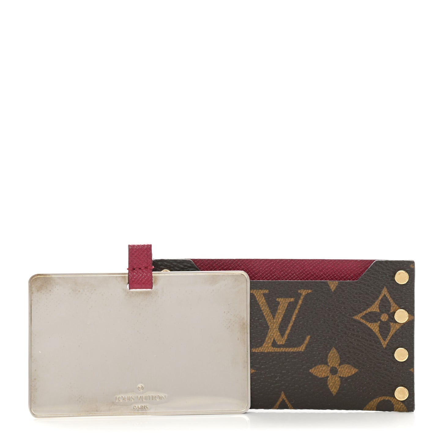 Monogram Mirror Case Fuchsia
