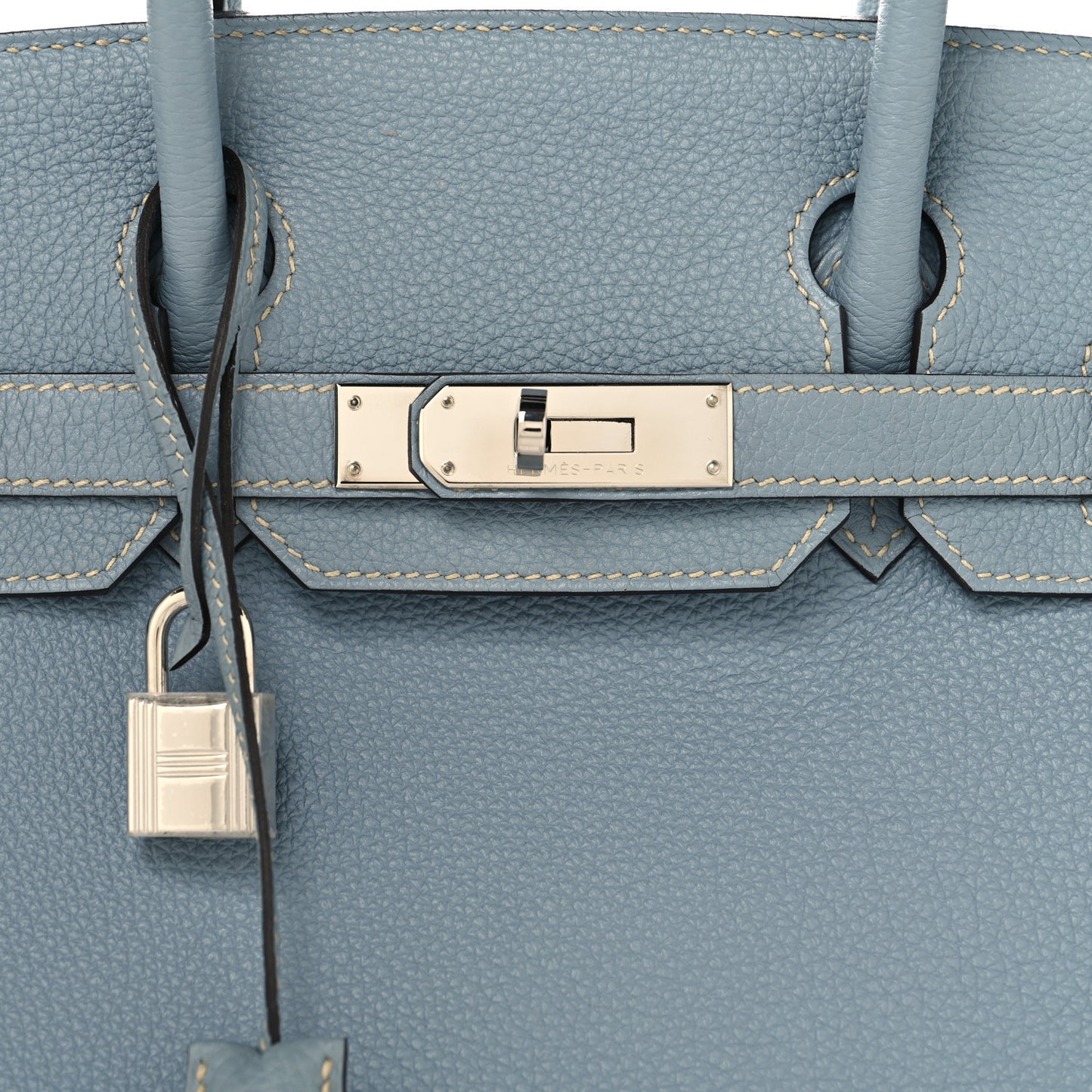 Togo Birkin 30 Bleu Lin