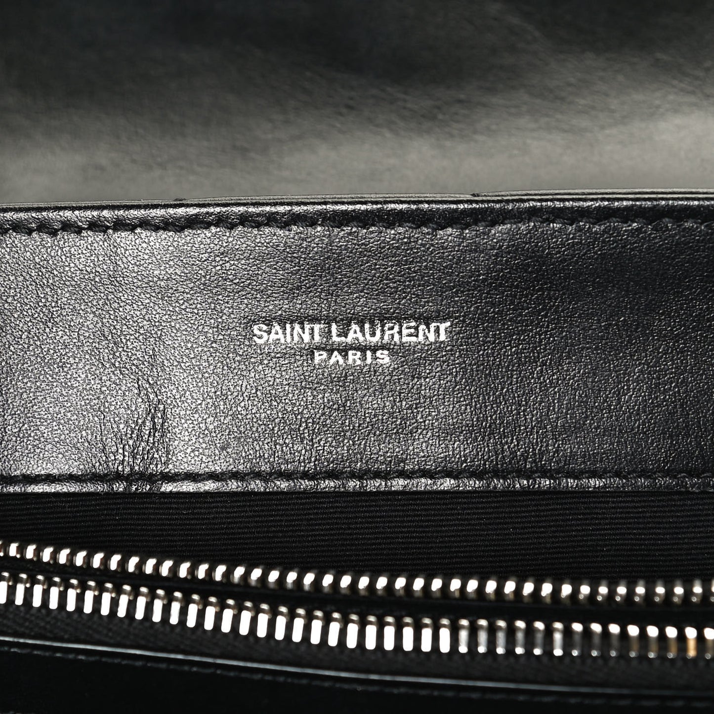 Calfskin Y Quilted Monogram Small Loulou Chain Satchel Black