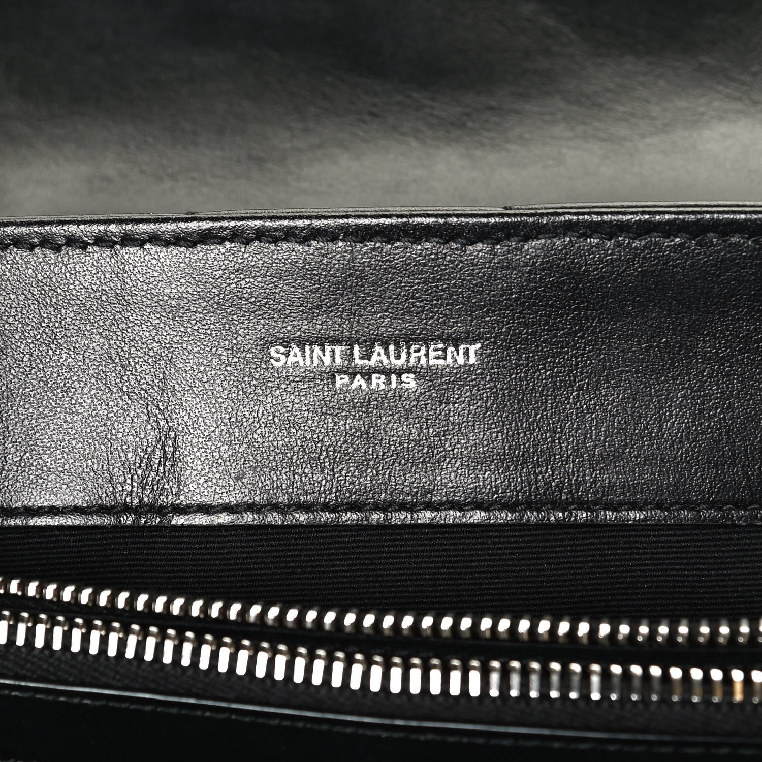 Saint Laurent Calfskin Y Quilted Monogram Small Loulou Chain Satchel Black 6 of 13
