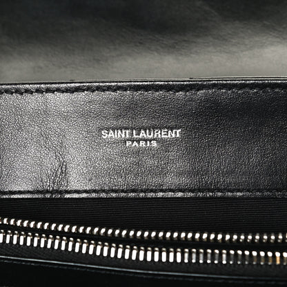 Saint Laurent Calfskin Y Quilted Monogram Small Loulou Chain Satchel Black 6 of 13