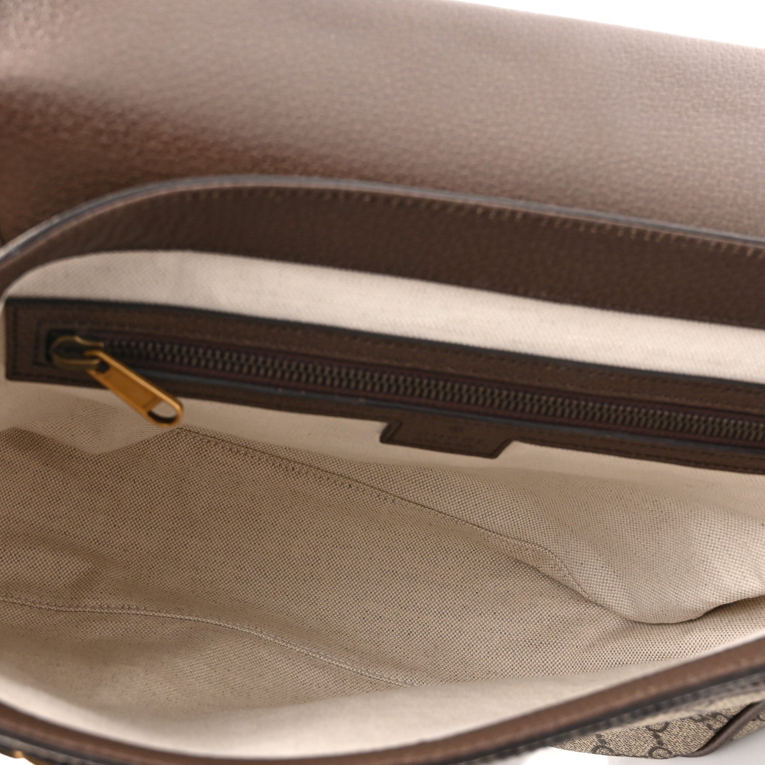 Gucci Tender GG Supreme Monogram Textured Dollar Calfskin Medium Ophidia Messenger Bag Beige Ebony New Acero 5 of 11